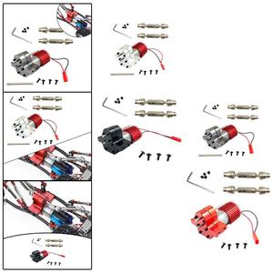 WPL B14 B24 C14 C24 MN90 Q60 RC auto trasferimento metallo albero motore nero rosso - Product Image 2
