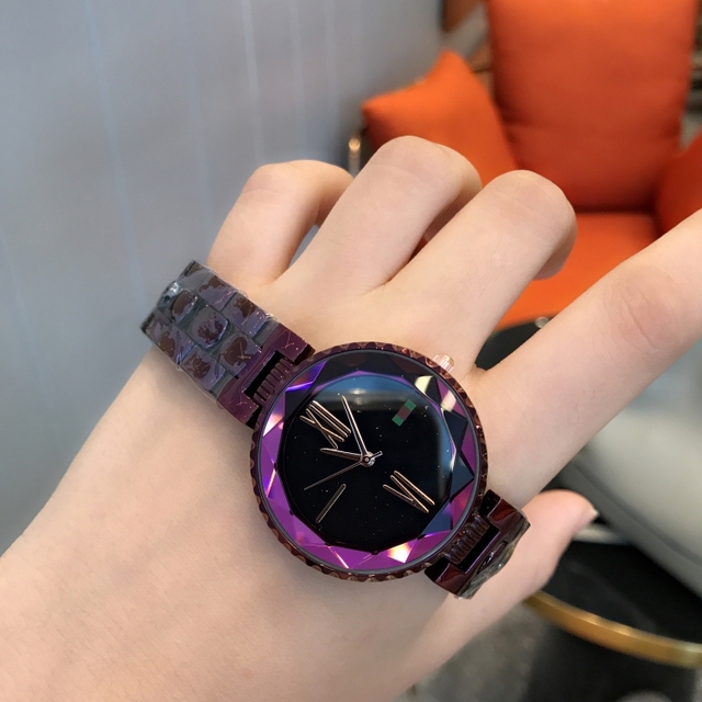 Women Minimalism Starry Sky Ladies Quartz Wristwatch Mesh Quartz Watch for Female