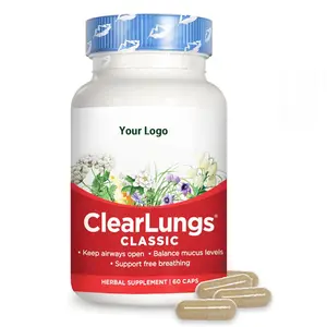 OEM ClearLungs klasik doğal akciğer ve bronşiyal, solunum sinüs ve mukus sağlık için burun günlük sağlık takviyesi