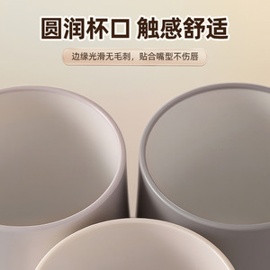 Vaso para enjuague bucal de plástico, soporte individual, ligero, de color sólido, para uso en el baño - Product Image 5