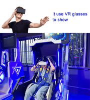 Simulador de vuelo VR giratorio de 360 grados para un jugador, Montaña Rusa de péndulo grande 720, máquina de silla 9D, realidad Virtual de Metal