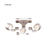 Filtre pneumatique en T pour particules, en acier inoxydable 316, 15 microns, 1/4 pouce, type T, pour gaz haute pression, de la marque Klion RTS Instrumentation