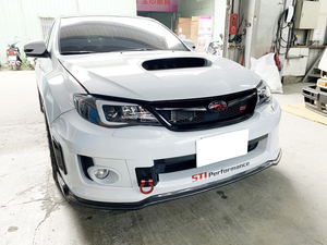 Cs2 סיבי פחמן קדמי פגוש תוספת שפתיים מתאים עבור 2011-2014 si gvf sti gvf - Product Image 2