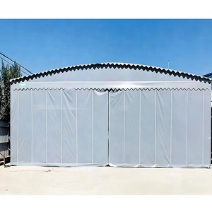 Taille : L 10m * L 5m * H 3m - Fabricant de tentes à auvent coulissant - Auvent pliable mobile en bâche PVC imperméable et résistant au vent - Product Image 5