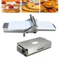 Laminoir à pâte manuel pliable de comptoir, pour croûtes de fudge et pizzas, épaisseur réglable, usage commercial
