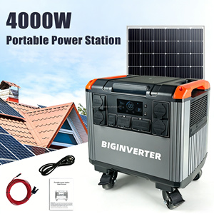 BIGINVERTER 4000W Estación de Energía Portátil, Generador Solar Portátil para Acampar y Aventuras Fuera de la Red con Paneles Solares Plegables - Product Image 2