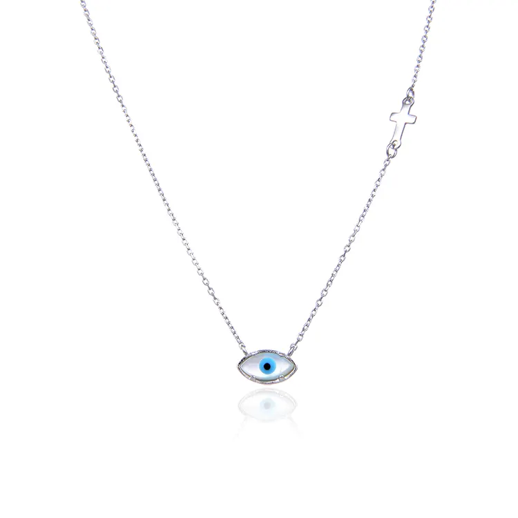 Fabbrica 2019 di vendita calda d'argento del diavolo eye collana 925 collana in argento sterling gioielli