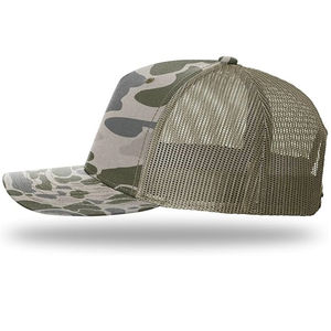 Ri 862 Camo Trucker Hats 5 Panel Curved Brim Malla transpirable Snapback Dad Cap Alta calidad Vietnam Gorras Gorra de béisbol - Product Image 3