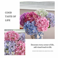 Bunga Hydrangea Buatan Sutra 3D Cetak Gaya Influencer QiYing Victory untuk Dekorasi Rumah, Ruang Tamu, dan Pernikahan Model QYJ001 China