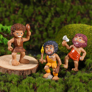 Adornos de Resina de Hombre de las Cavernas, Decoración de Jardín en Miniatura, Figuras Artesanales para Interiores y Exteriores - Product Image 2