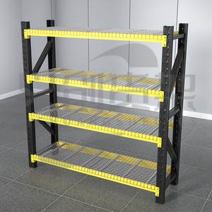 Estanterías de Malla de Acero Ajustables Sin Pernos, Personalizadas por el Fabricante, Estanterías de Almacenamiento de Metal Modulares Industriales - Product Image 1