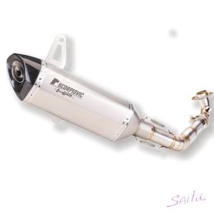 Embout d'échappement en acier inoxydable véritable pour Vespa GTS 300 <span class=keywords><strong>Sprint</strong></span> Primavera 150, résistant aux hautes températures - Product Image 4
