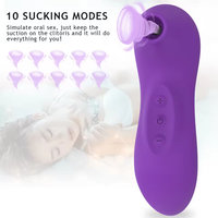 MINI Saugvibrator für Frauen Aufblasbarer Klitoris-Vibrationsstab 10 Vibrationsmodi 10 Frequenzen Saugfunktion Fernbedienung Täglicher Gebrauch
