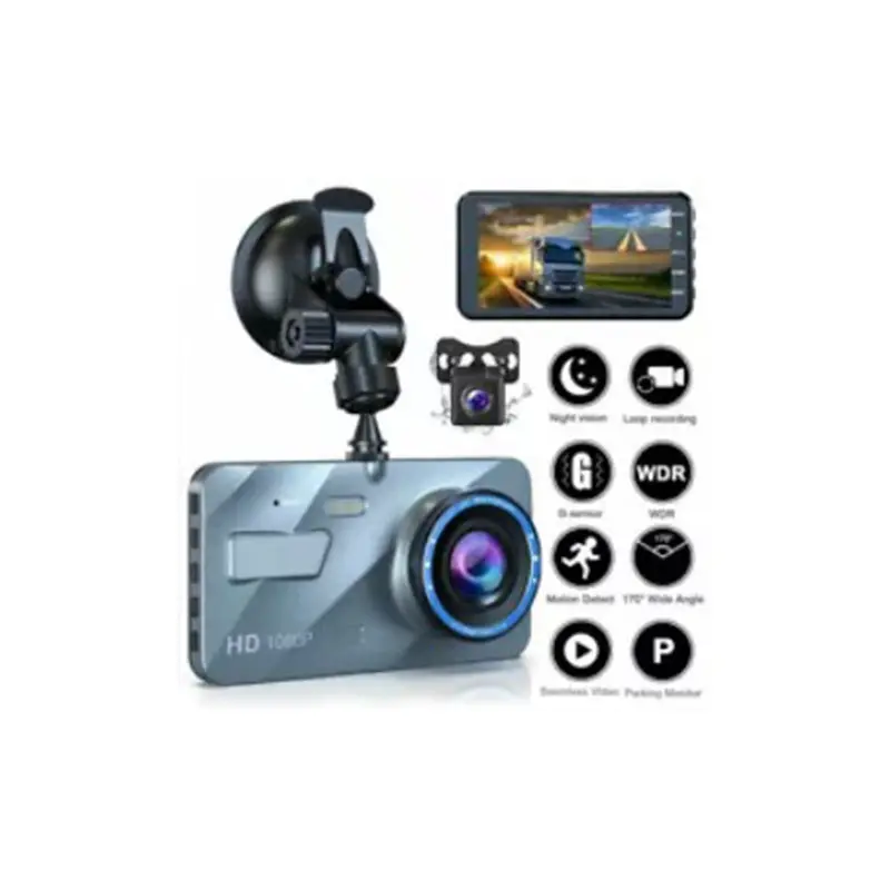 Dual מצלמת דאש 4k 1080p 4g gps מיקרופון הקלטת ראיית לילה נסתרת רכב קדמי מצלמה הפוכה מצלמה מכוניות שחור תיבה