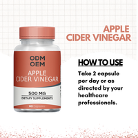 Cápsulas de Vinagre de Sidra de Manzana con Madre Natural, Fórmula Digestiva para el Apoyo Inmunológico, Metabolismo, Desintoxicación y Control de Peso