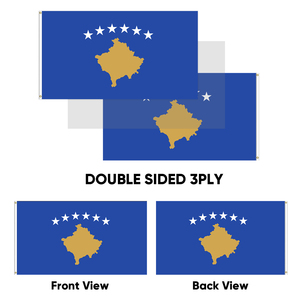 批发3x5ft英尺科索沃三角旗68D/100D聚酯可定制所有国家由可靠供应商快速交货 - Product Image 4