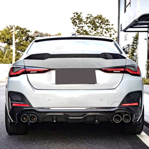 Sợi Carbon Phong Cách Vuông Phía Sau Khuếch Tán Bumper Lip Cho 4 Series G26 4 Cửa Ra Vào Quad Exhaust Mẹo 2021up Rear Splitters Body Kit - Product Image 6