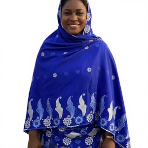 Wholesale Chiffon <b>Shawl</b> Metallic Floral Embroidered Sequin Accent Border Women Occasion Wear OEM ODM Custom - Product Image 1