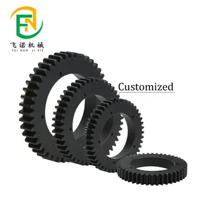 Customized OEM pom steering gear replacement nylon spur anti wear bevel gears self lubricating pom plastic 1.5mm bore gears