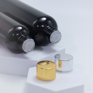 400ml White <b>Empty</b> <b>Plastic</b> <b>Bottle</b> Containers Gold Press Cap Shampoo Washing Cleaning Packaging <b>Bottles</b> Aluminum Disc Top Cover - Product Image 2