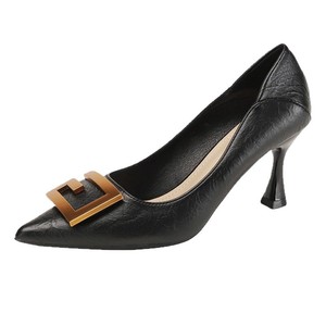 <span class=keywords><strong>Scarpe</strong></span> da Donna Personalizzate all'Ingrosso, Nere con Punta a Stiletto, Slip-On in Morbida Pelle, per Ufficio, Feste e Cerimonie - Product Image 1