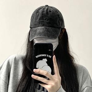 Gorra de béisbol vaquera Logotipo personalizado Bordado impreso Sombrero ajustable Sombrero desgastado en blanco de 6 paneles Gorra de béisbol lavada personalizada - Product Image 5