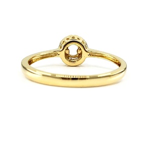 Livraison Rapide – Magnifiques Bagues de Mariage Classiques Semi-Montées en Or Jaune Massif 18 carats avec Diamants Naturels Faits à la Main pour Femme - Product Image 3