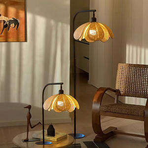 Lampe de bureau en rotin pétale <span class=keywords><strong>Lampadaire</strong></span> de pêche de style japonais - Product Image 6