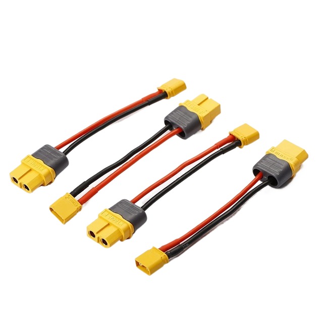 Factory Direct Amass XT60H to XT30U Adapter Cable Male to Female XT60 to XT30 for 2S 3S LiPo Battery Chargers RC FPV Drone Power
