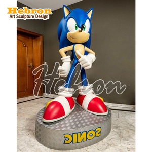 Estatua de Resina Moderna Personalizada, Figura de Acción de Personaje de Dibujos Animados, Erizo de Fibra de Vidrio, Juguetes de <span class=keywords><strong>Sonic</strong></span>, Escultura para Decoración - Product Image 5