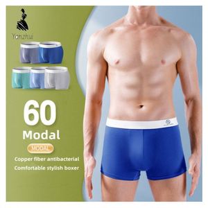 OEM/ODM Comodi Slip <span class=keywords><strong>Boxer</strong></span> in Modal con Ioni di Rame, Intimo Maschile con Zona Intima in Ioni di Rame - Product Image 1