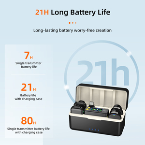 Micrófono Lavalier Inalámbrico 2.4G, Audio HiFi, Reducción de Ruido AI, Monitoreo en Tiempo Real de 300m, Micrófono de Solapa OEM para <span class=keywords><strong>YouTube</strong></span>, TikTok, Vlog - Product Image 5