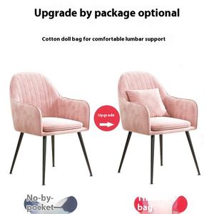 Chaise <span class=keywords><strong>de</strong></span> manucure moderne et luxueuse légère avec dossier pour filles tabouret <span class=keywords><strong>de</strong></span> maquillage célèbre sur Internet pour chambre à coucher simple coiffeuse et chaises <span class=keywords><strong>de</strong></span> salle à manger - Product Image 4