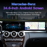 Écran de voiture Android 12,8 pouces à double écran, puce Qualcomm, CarPlay, Android Auto pour Mercedes Benz Classe C GLC W205 X253 2015-2020