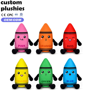 Offre Spéciale : Ensemble <span class=keywords><strong>de</strong></span> Peluches Crayon Colorées, Poupées en Peluche Crayon Kawaii avec Expressions Mignonnes pour Cadeaux <span class=keywords><strong>de</strong></span> Rentrée Scolaire - Product Image 1