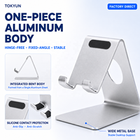Support de téléphone de bureau universel en alliage d'aluminium, antidérapant, mains libres, support de téléphone portable, hauteur réglable, étanche, flexible