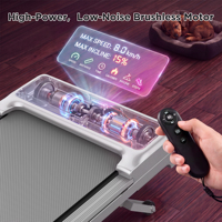 Tapis de marche sous le bureau, ultra fin, électrique, avec inclinaison automatique, moteur sans balais, pour la maison et le bureau