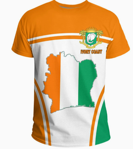 Clothing Wholesale Cheap Country 3D Printed Short Sleeve T Shirt Custom Flag Flag T-Shirt for Promotional Use Flag Gift