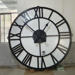 Horloge murale extérieure sur mesure <span class=keywords><strong>de</strong></span> 2 m, mouvement <span class=keywords><strong>de</strong></span> grande tour, mécanisme à couple élevé, étanche et résistant aux intempéries, livraison directe DDP WEEE - Product Image 2