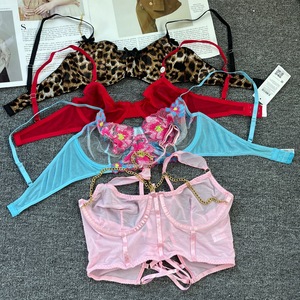 Camisola <span class=keywords><strong>de</strong></span> satén y nailon con aros y copa 34C, estilo halter, sin espalda, ajustada, sexy y linda, para mujer, novedad 2024 - Product Image 1