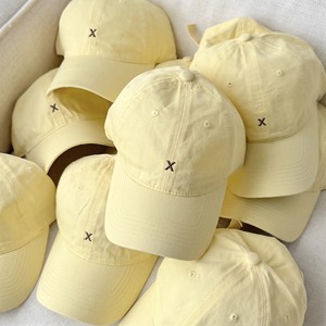 Casquette de baseball brodée jaune avec logo personnalisé OEM, unisexe, réglable, 6 panneaux, décontractée, printemps-été, en tissu coton - Product Image 1