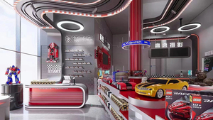 Custom LED Display Showcase & Blind Box Shelf | One-Stop Pop Toy Shop Interior Design for Collectible Store - Product Image 3