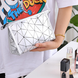 Mini Makeup Bag Pu Leather Rectangle Waterproof Portable Travel Toiletry Bag For Women Home Bathroom Storage - Product Image 5