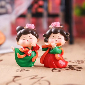 Chinese Style Tang <strong>Dynasty</strong> Lady Resin Crafts Decorative Ornaments Figurines of Tang <strong>Dynasty</strong> China Trade - Product Image 2