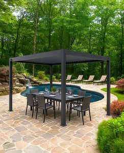 <span class=keywords><strong>Pergola</strong></span> en aluminium d'extérieur, style luxueux <span class=keywords><strong>pour</strong></span> le jardin, 3x6M, imperméable - Product Image 3