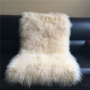 Mông Cổ Cừu lông thú pelts chăn 60x120cm tấm vật liệu - Product Image 5