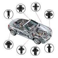Nouvelles pinces de fixation robustes pour pièces automobiles, à enfoncer, pour trous de 8/6 mm, en plastique et nylon mélangés, support de lunettes de soleil pour voiture