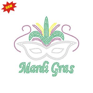 Mardi Gras Purple New orn Hot Fix Iron On Transfer - Product Image 5