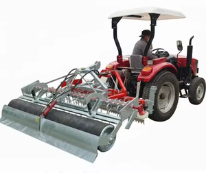 Grattoir professionnel pour manège à chevaux en acier hydraté Fold12-15, système de pesage du réservoir d'eau inclus, élimine la poussière et le sol dur - Product Image 3