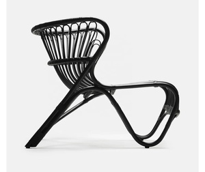 เก้าอี้เลานจ์หวายธรรมชาติหรูหราสำหรับห้องนั่งเล่นและโรงแรมเฟอร์นิเจอร์พักผ่อนดีไซน์ทันสมัย - Product Image 1